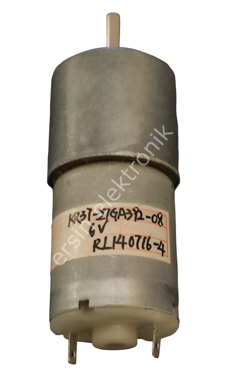 KR37-27GA392-08 (6V Redüktörlü Motor) (16RPM)