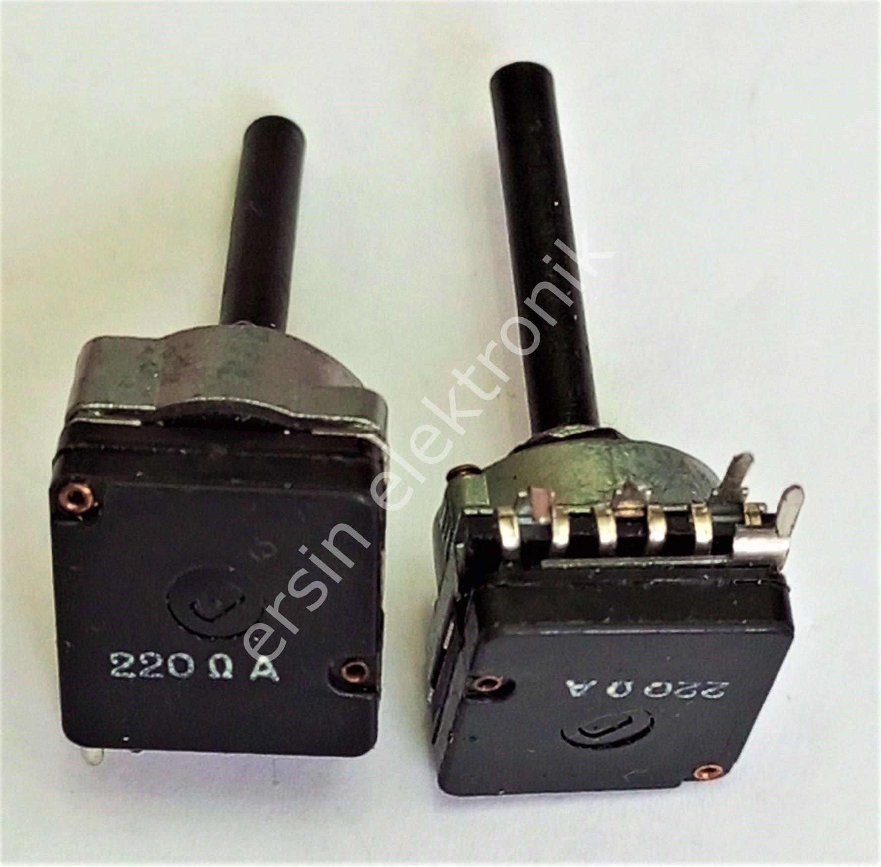 220R  Potansiyometre (4 Pin) (Kısa Milli) Adımlı pot