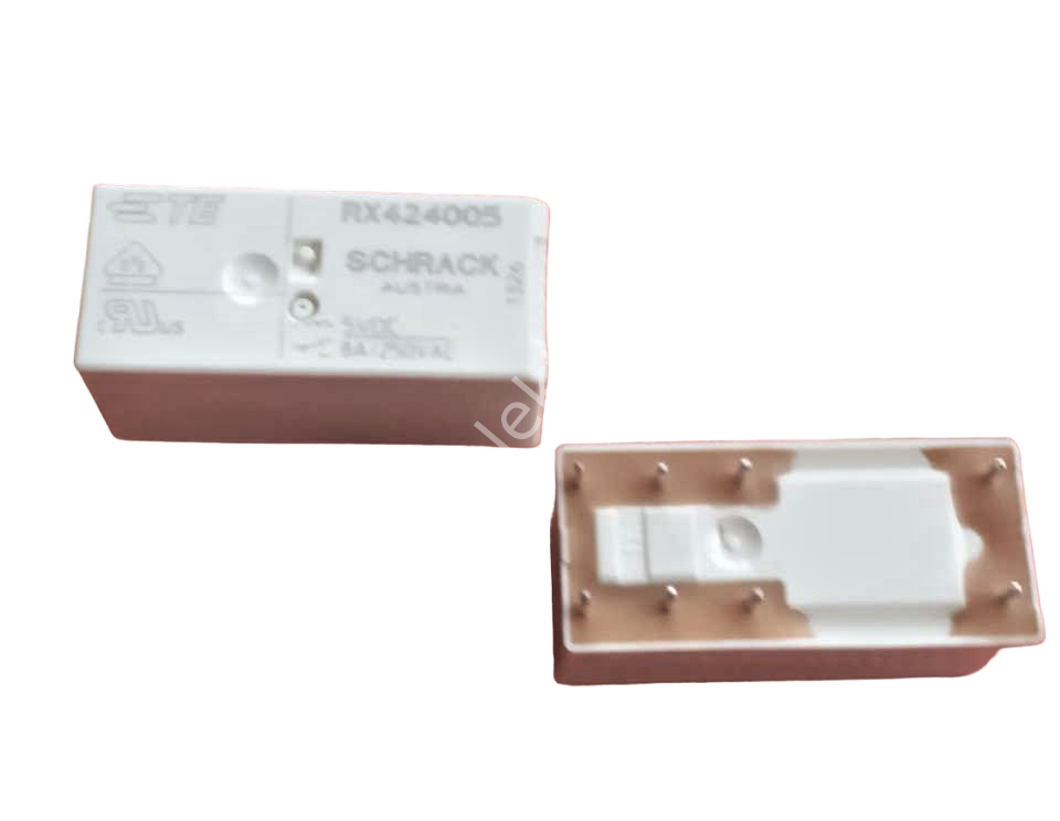 RX424005 (5-1415525-1) 5V Orijinal Power Relay White / 8A, 250Vac  (Schrack)