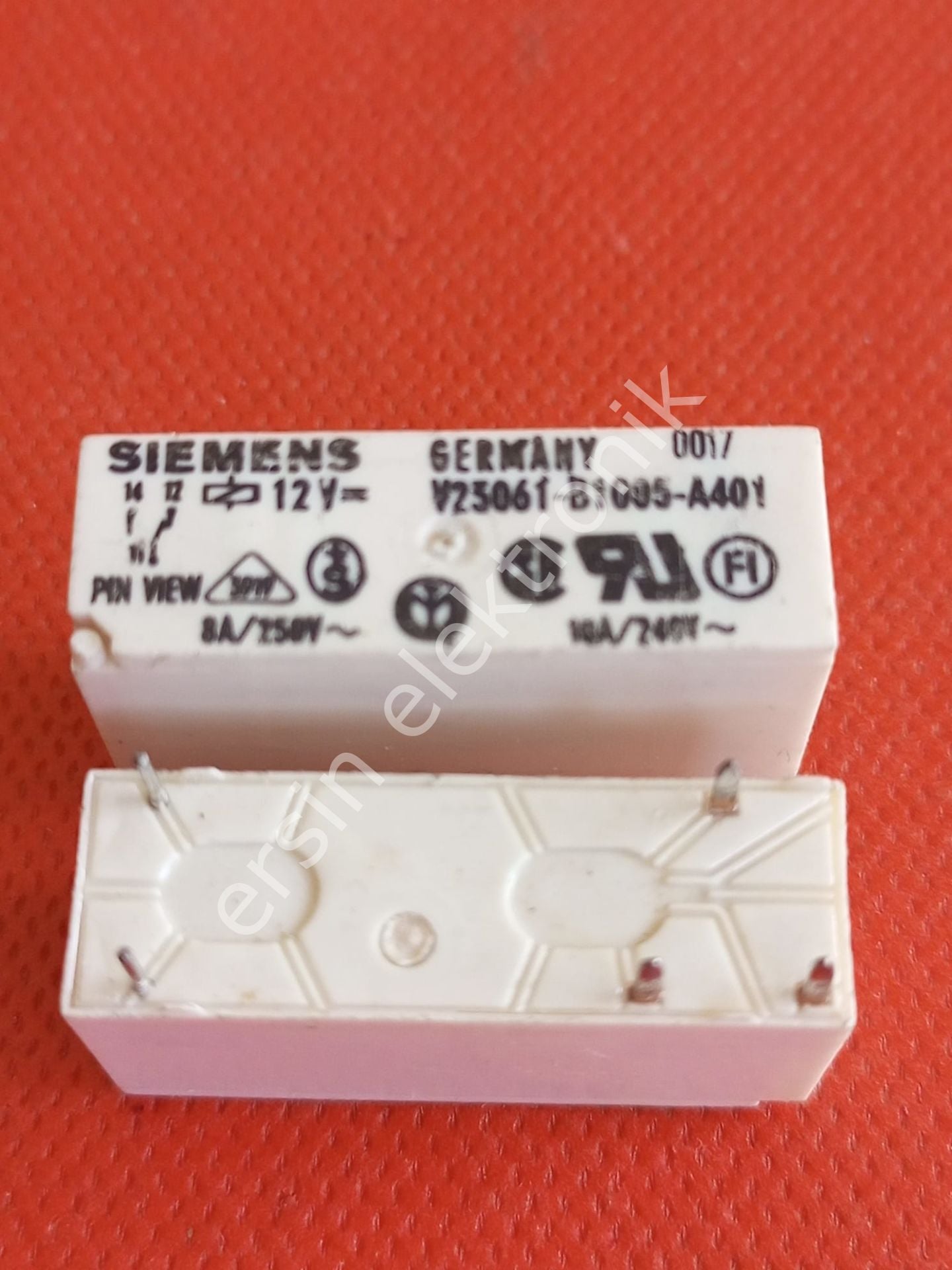 V23061-B1005-A401 5 Pin 12V / Siemens Röle (JS12-K) ( Ters Pinli ) General Purpose Relay, MSR Series, Power, Non Latching, SPDT, 12 VDC, 8 A