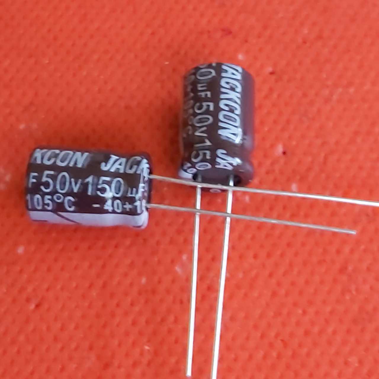 150uF 50V Elektrolitik Kondansatör (7mmx11mm) (Orjinal)