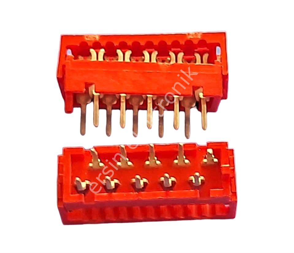 10 lu Flat Yassı Kablo Tipi Erkek IDC 2X5 ÇAPRAZ  Konnektör (2.54mm)