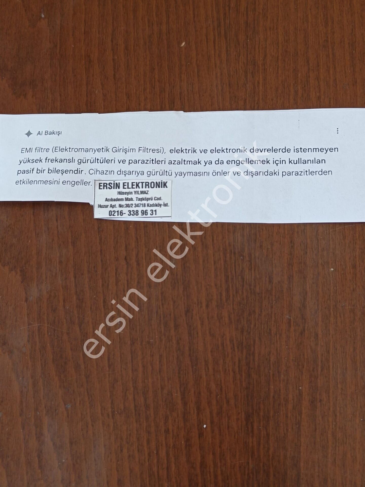 EMI FİLTRE TANIMI