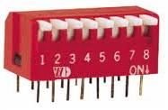 8 li Dip Switch Piyano Tipi (Apem DPL-08)