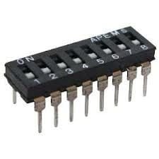 8 li Dip Switch (Apem NDI-08)