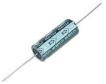 10uF 50V  Aksiyel (Axial) Elektrolitik Kondansatör