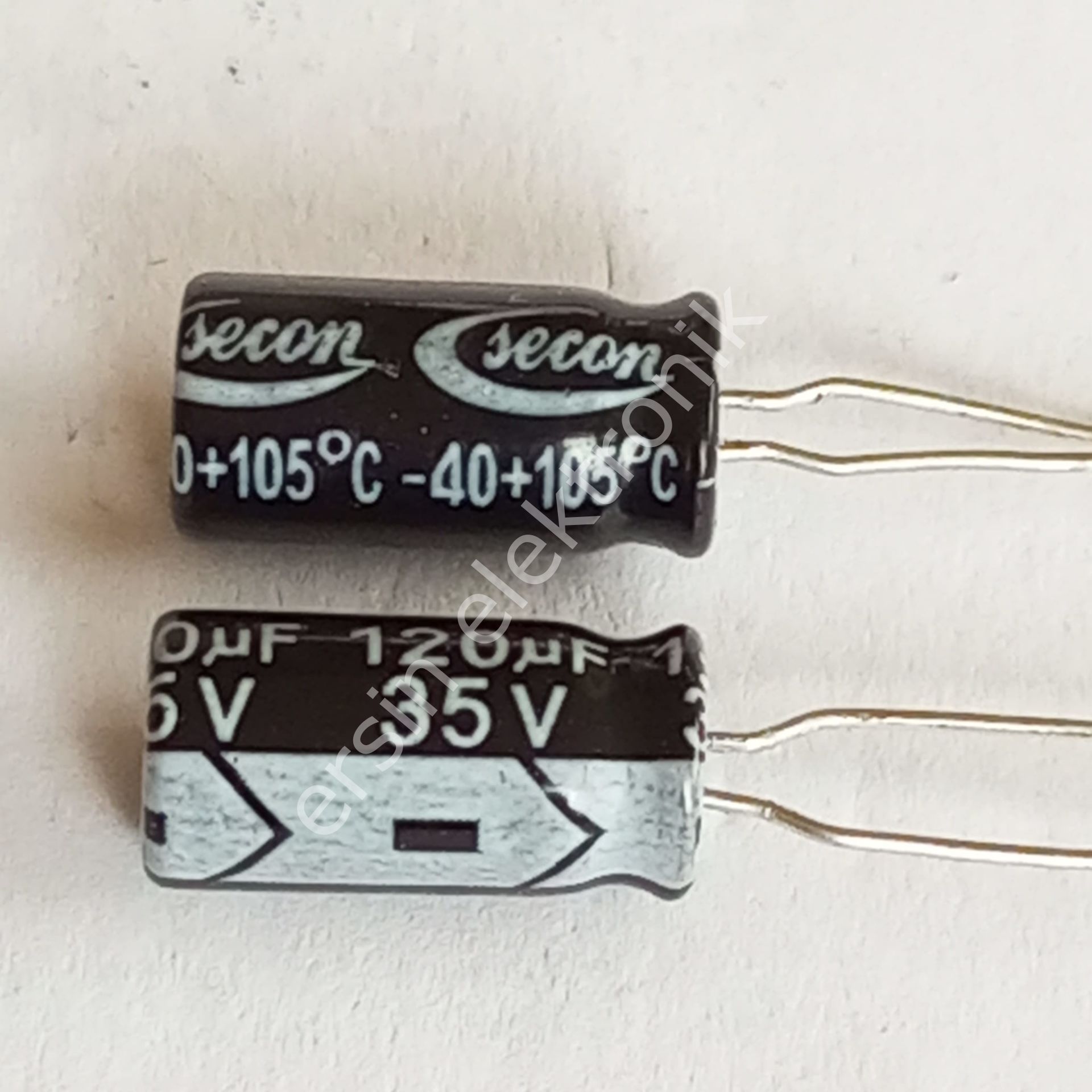 120uF 35V Elektrolitik Kondansatör (6X12)
