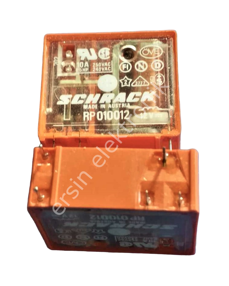RP010012  12V  10A 250V Schrack Röle (Orjinal Röle) ( Ters Pinli ) özel fiyat