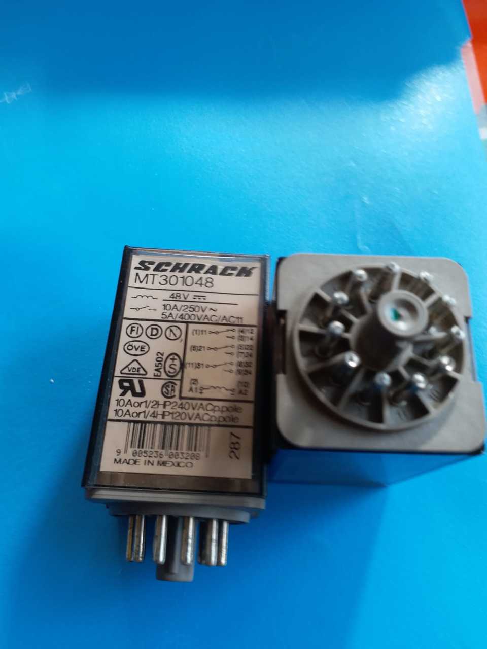 MT301048 48V 10A  Schrack Röle (orjinal ) 11pin
