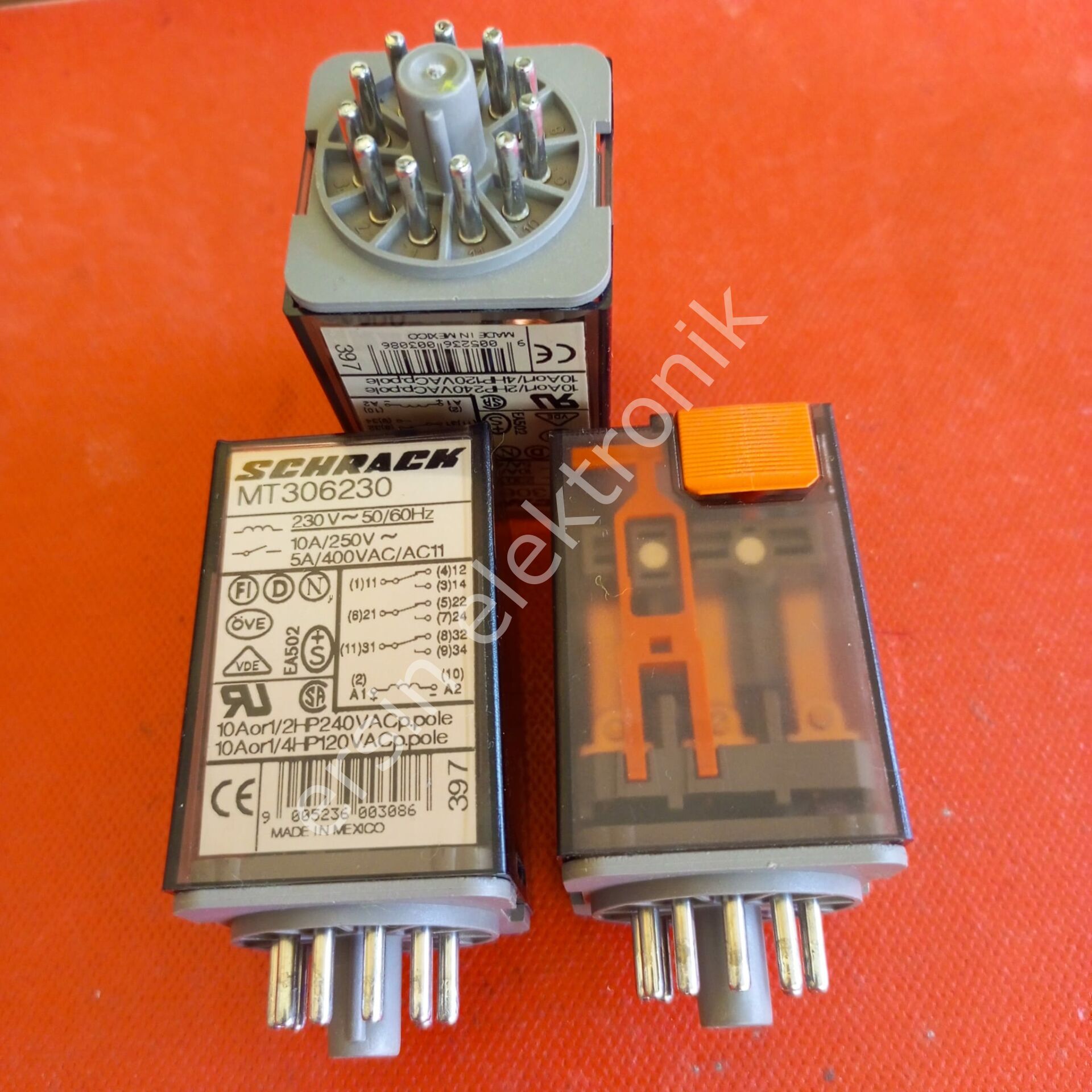 MT306230-220- 230V 10A /Schrack Röle (Orjinal)
