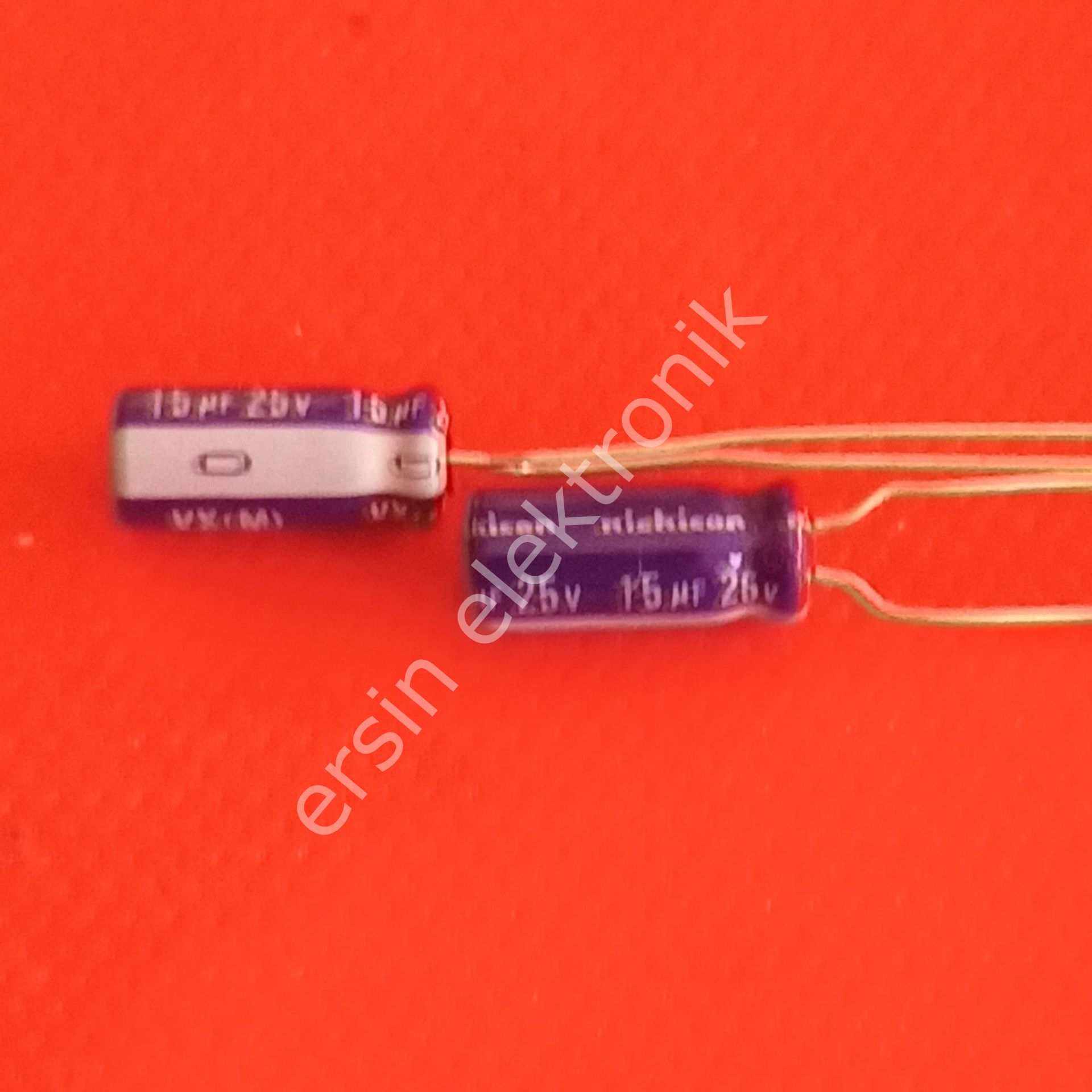 15uF 25V Elektrolitik Kondansatör