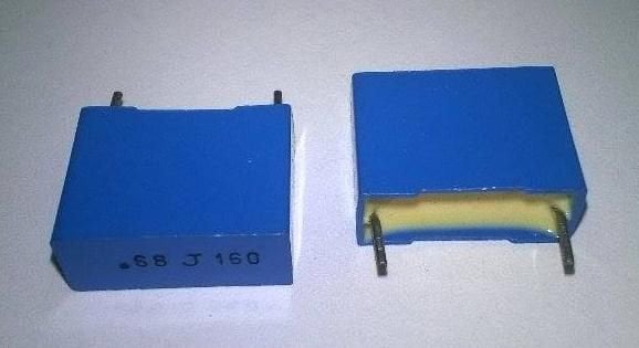 680nF 160V (0.68UF-160V) Polyester Kondansatör (Bacak aralığı 15mm)