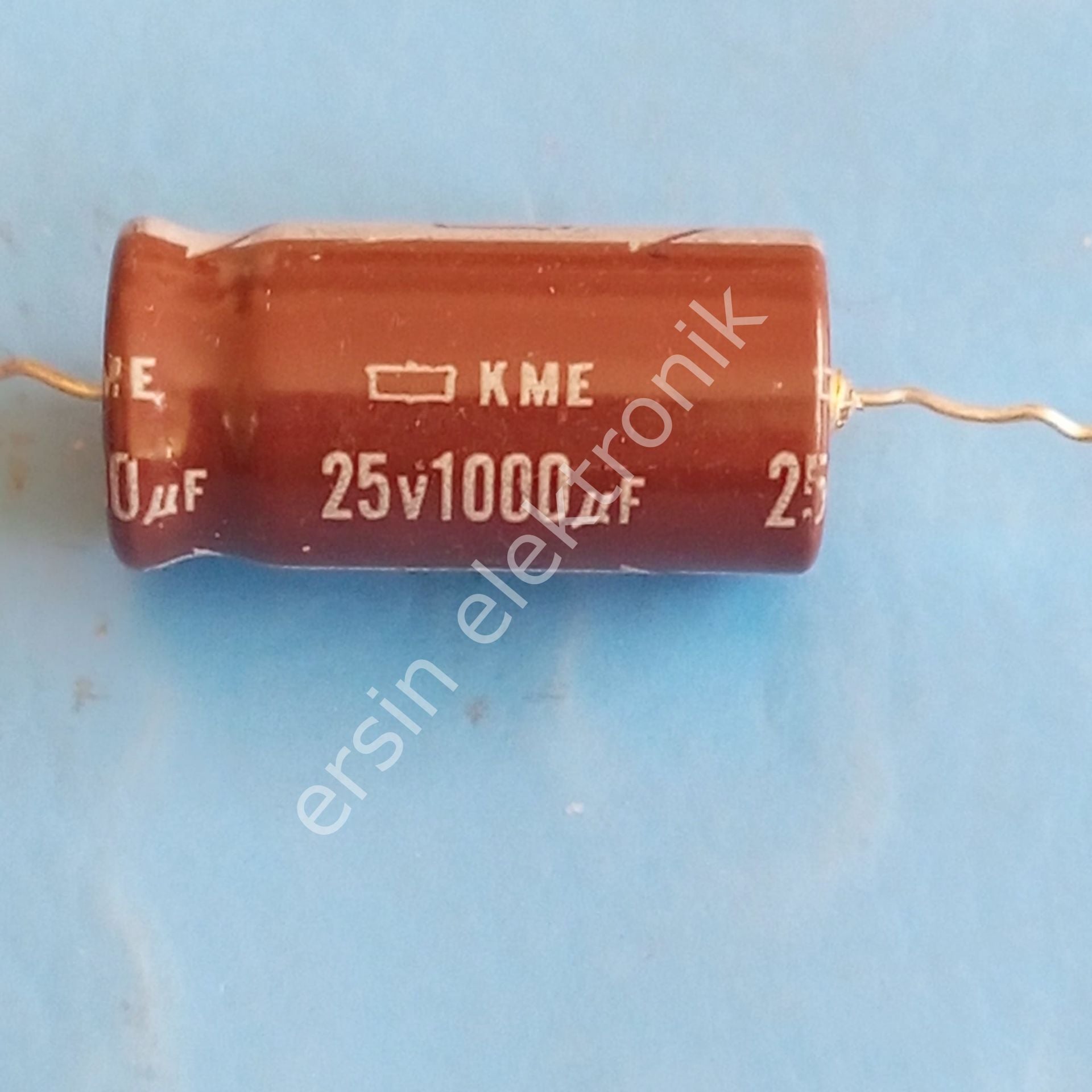 1000uF 25V  Aksiyel (Axial)  Kondansatör (ORJİNAL)