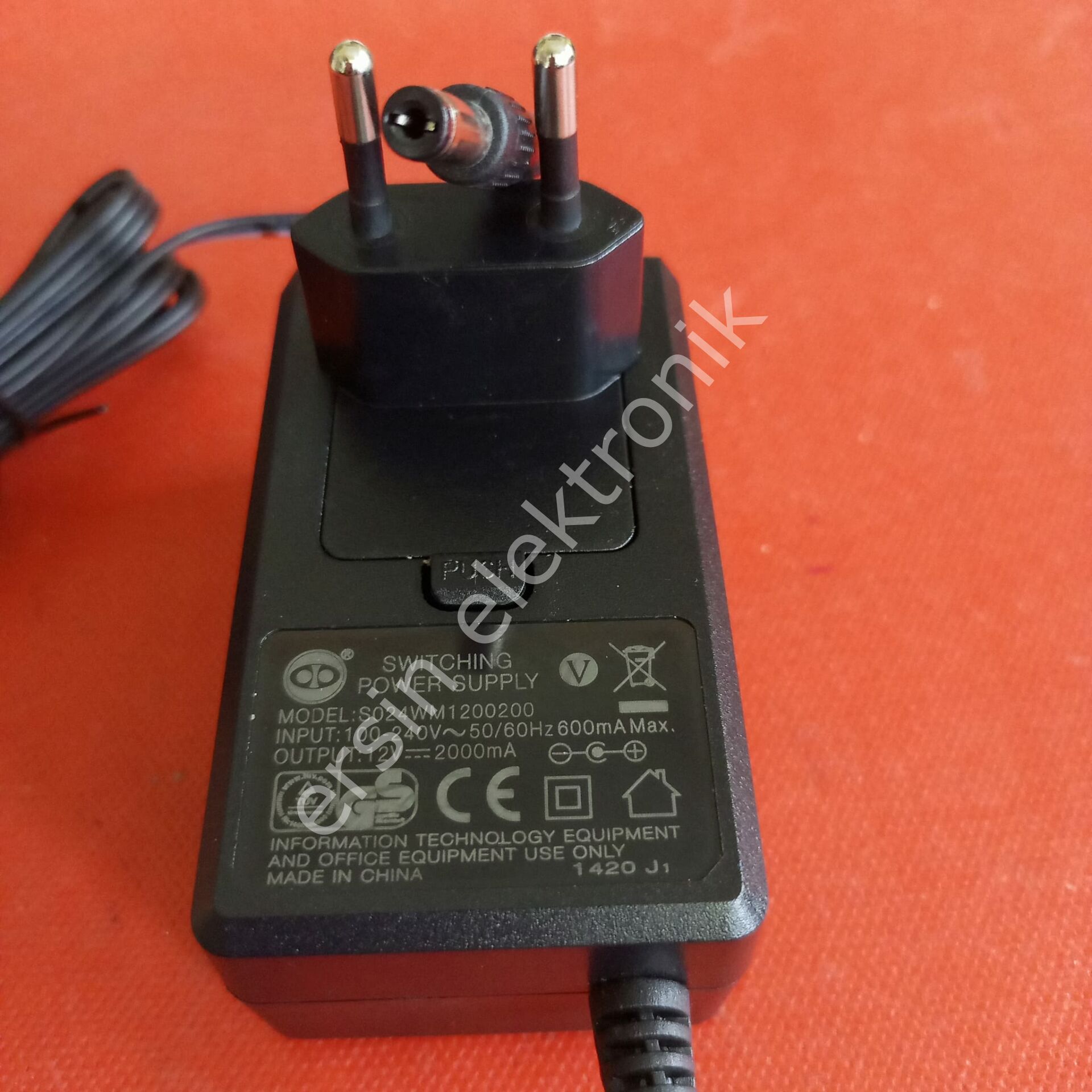 12V 2A Adaptör (S024WM1200200) (Orjinal)