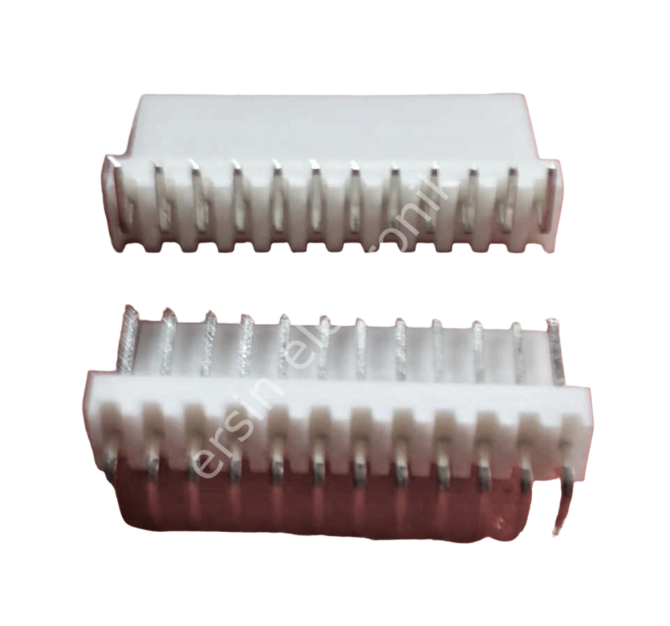 12 pin 2.54mm 90C Konnektör / KLS1-2.54-12 (düz)  erkek