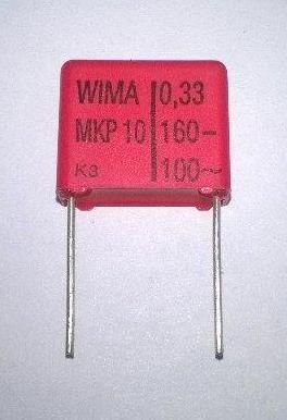 330nF 160V (0.33UF-160V ) WIMA  15MM  Polyester Kondansatör (ORJİNAL)