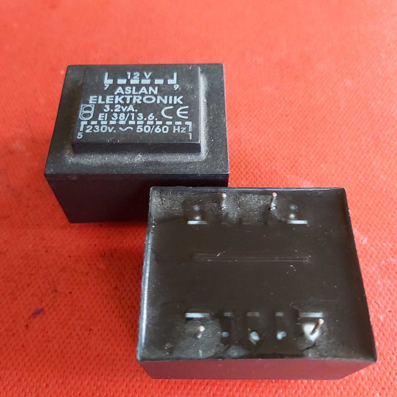 Aslan Trafo 1x12V Trafo  3.2VA EI38/13.6