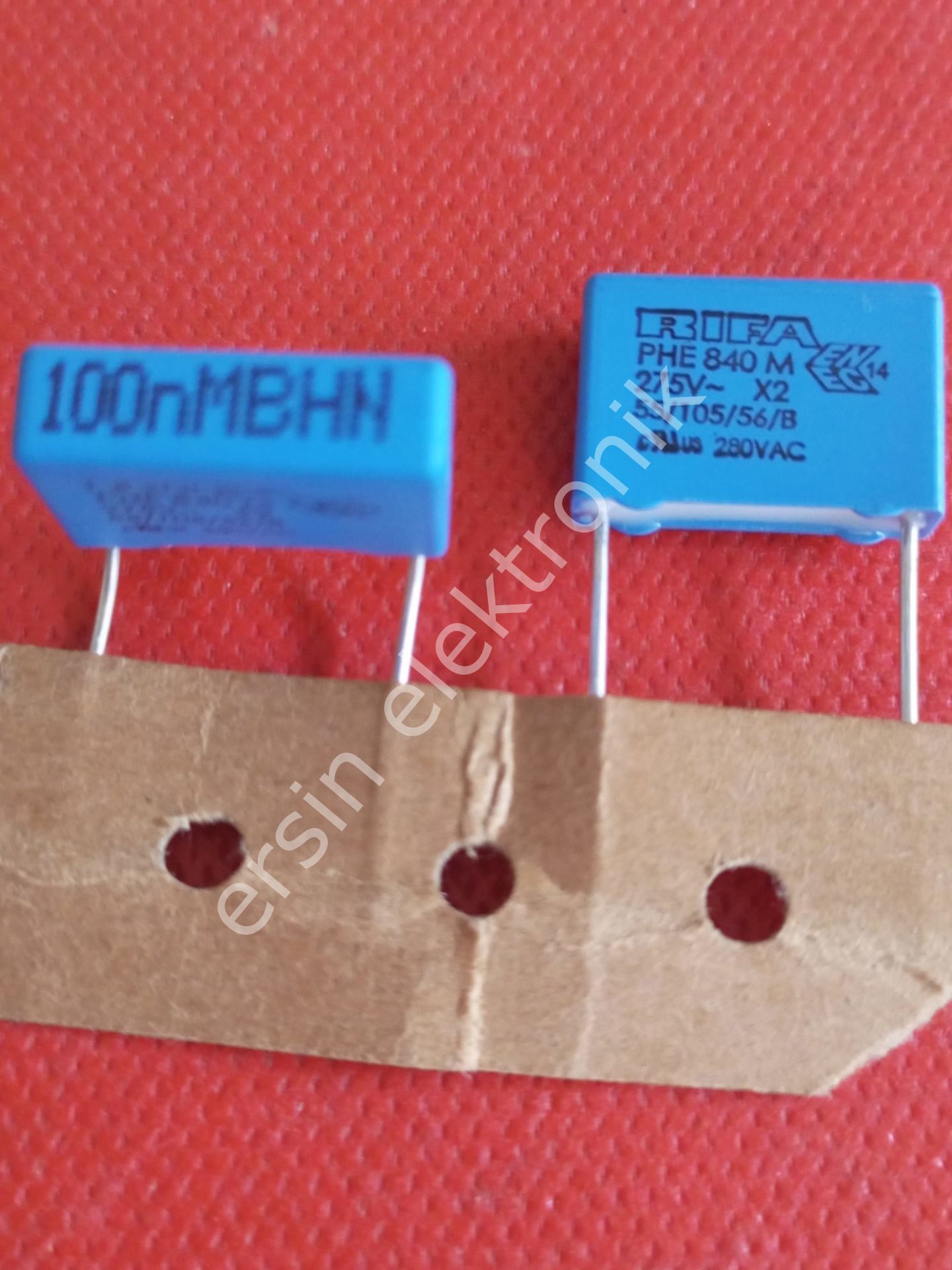 100nF 275V x2 (0,1UF-275VX2) Polyester Kondansatör (Pin Aralığı:15mm) (RIFA ORJİNAL)