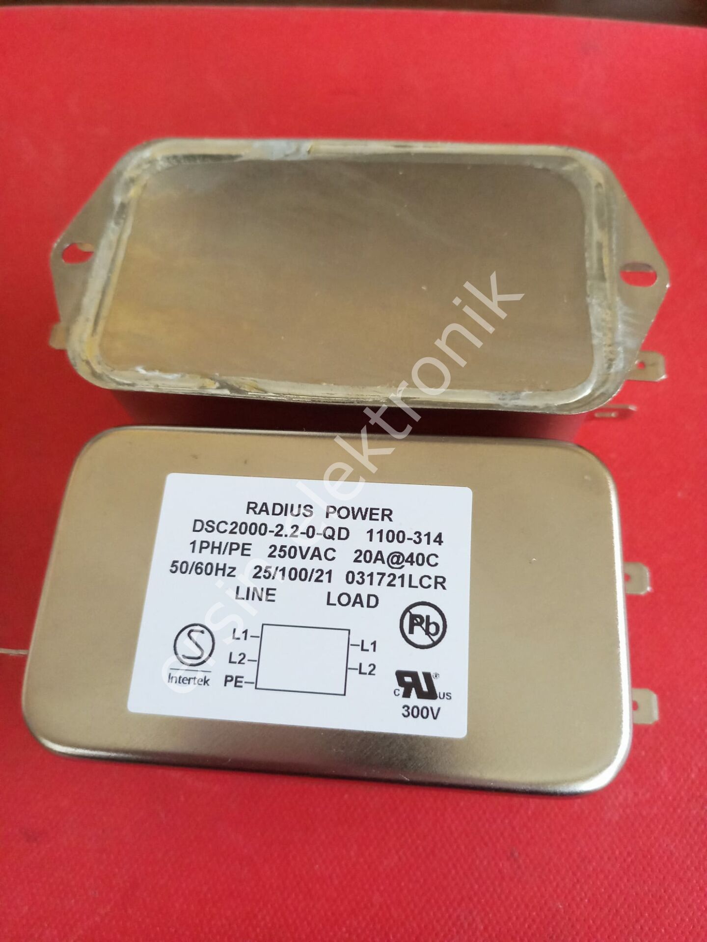 (20A) EMI FİLTER(A5420TR) DSC2000-2.2-0 -QD 20A 50/60Hz 250V AC Power Line  Filter USA (İSBAK  tarafından yapılmış olan Laboratuar testi onaylanmıştır) (ADET İÇİN ÖZEL FİYAT VERİLİR)
