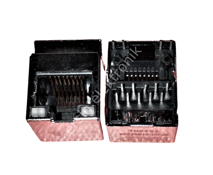 RJ45 Ledli Modüler (RJ45 10 LU) 10p10c Jack (HFJV1-E1-G02-L56 1530RL)