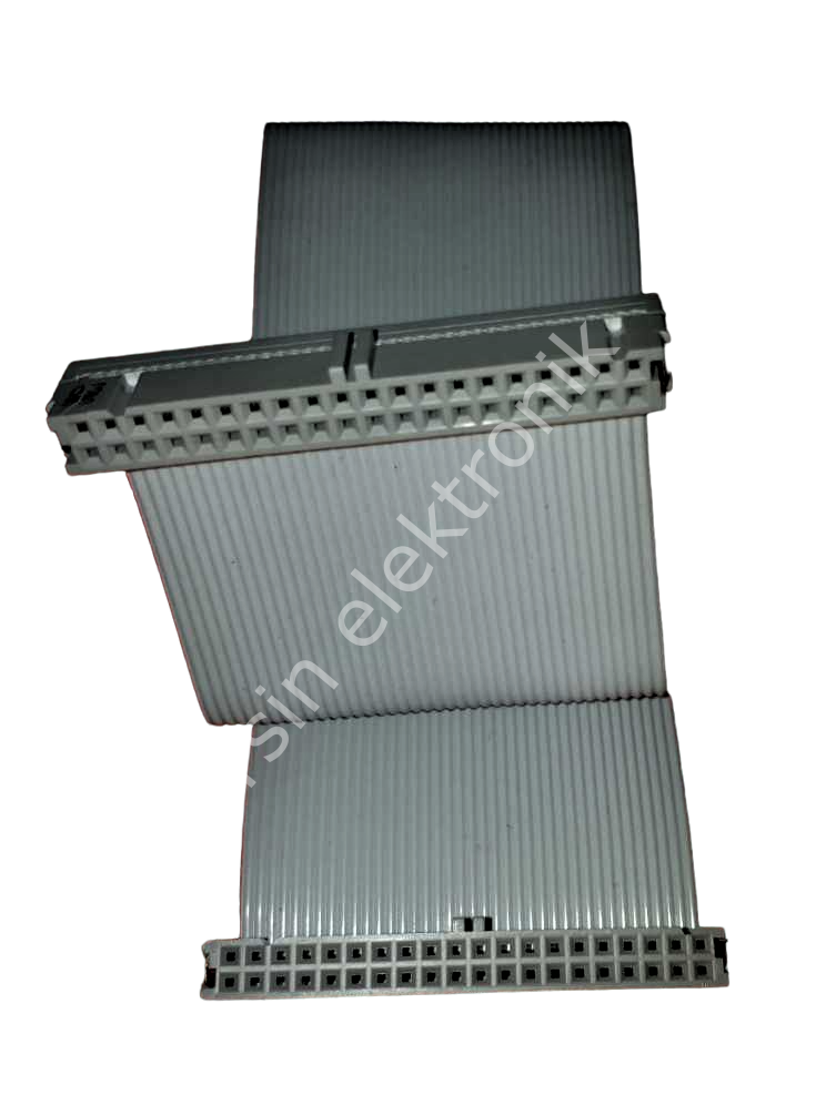 Kablo 40 li Flat (Yassı) (100cm) İki Tarafı 2x20 IDC Konnektörlü