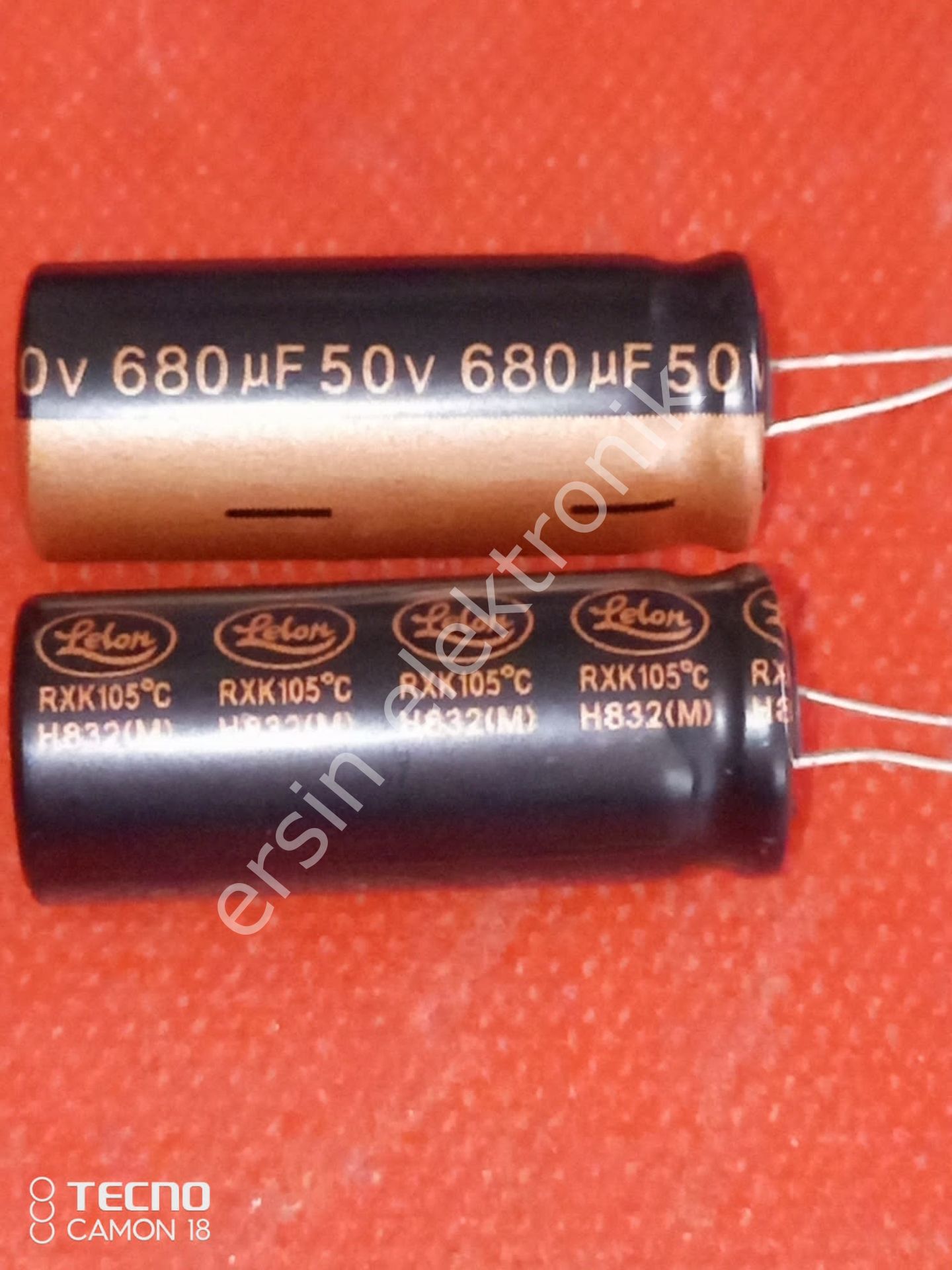 680uF 50V Elektrolitik Kondansatör (13mmx30mm) 105