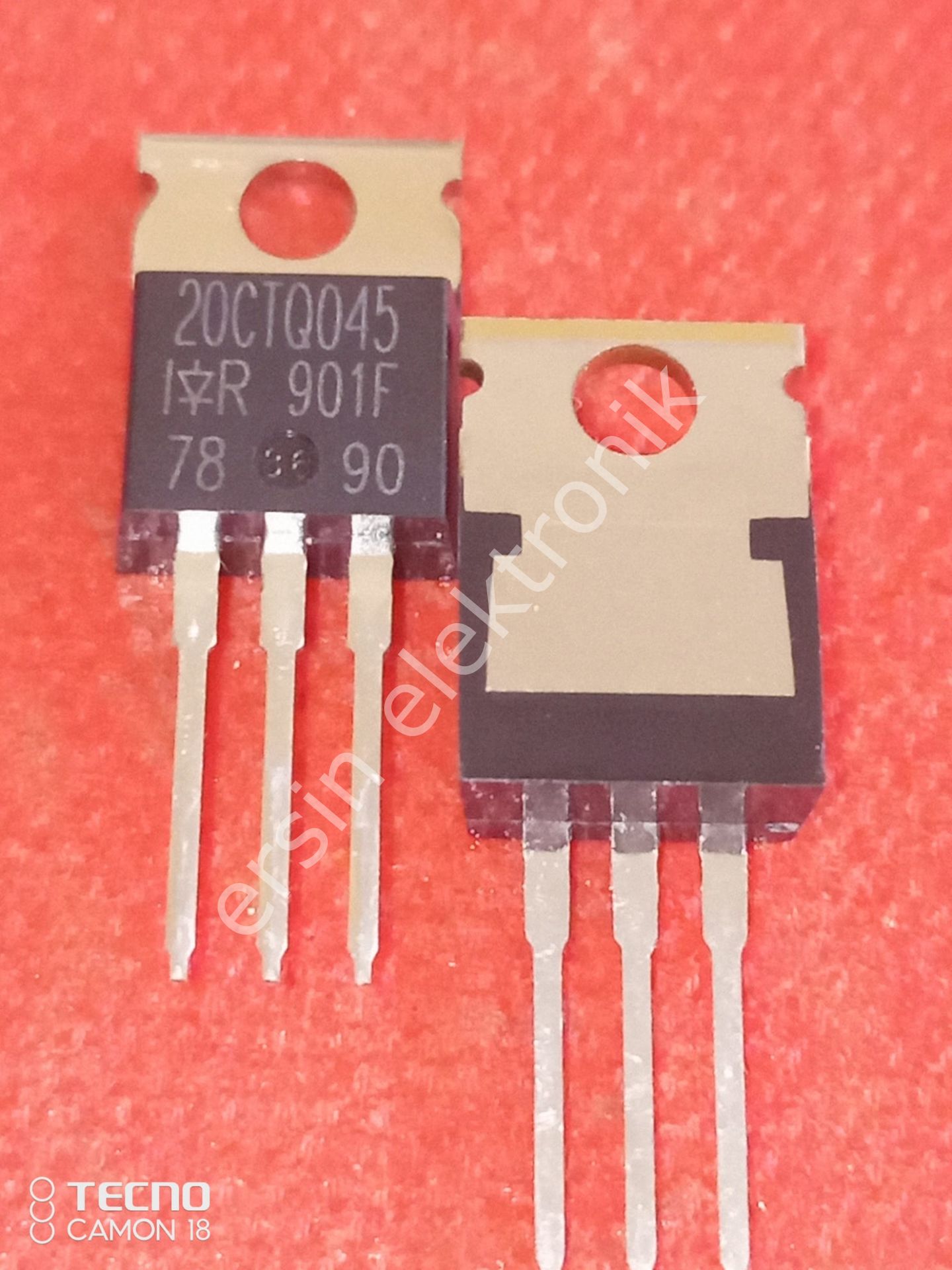 20CTQ045 / 20A, 45V High 2X10A  Performance Schottky Rectifier,  (VİSHAY)