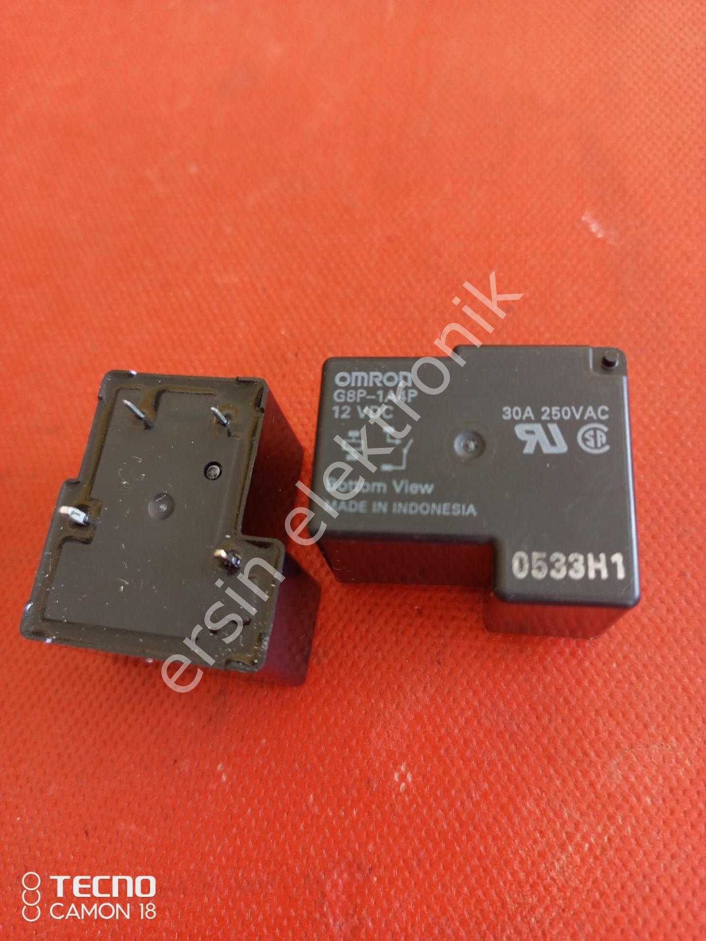 G8P-1A4P 12V 30A  T Röle (Omron) ORJİNAL