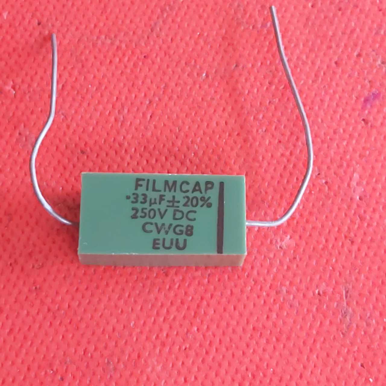 330nF 250V (0.33uF-250V) Axial (Aksiyel) Polyester Kondansatör