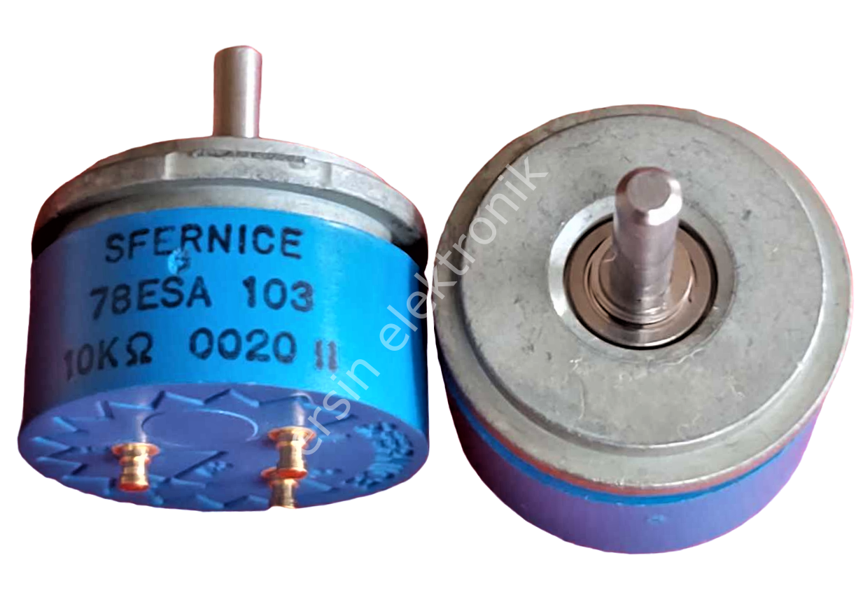 78ESA103 10K Precision Sonsuz 22X14MM  (Hassas) Potansiyometre %1 (İnce Milli) (ECO78ESA) SFERNICE Vlshay ÇAPI 20MM YÜKSEKLİK 15MM (ADET İÇİN ÖZEL FİYAT İSTEYİNİZ)