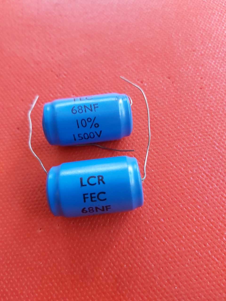 68nF 1500V (0.068UF 1500V) Polyester Aksiyel Kondansatör (Stroflex)(Axial)  (15mmx25mm)