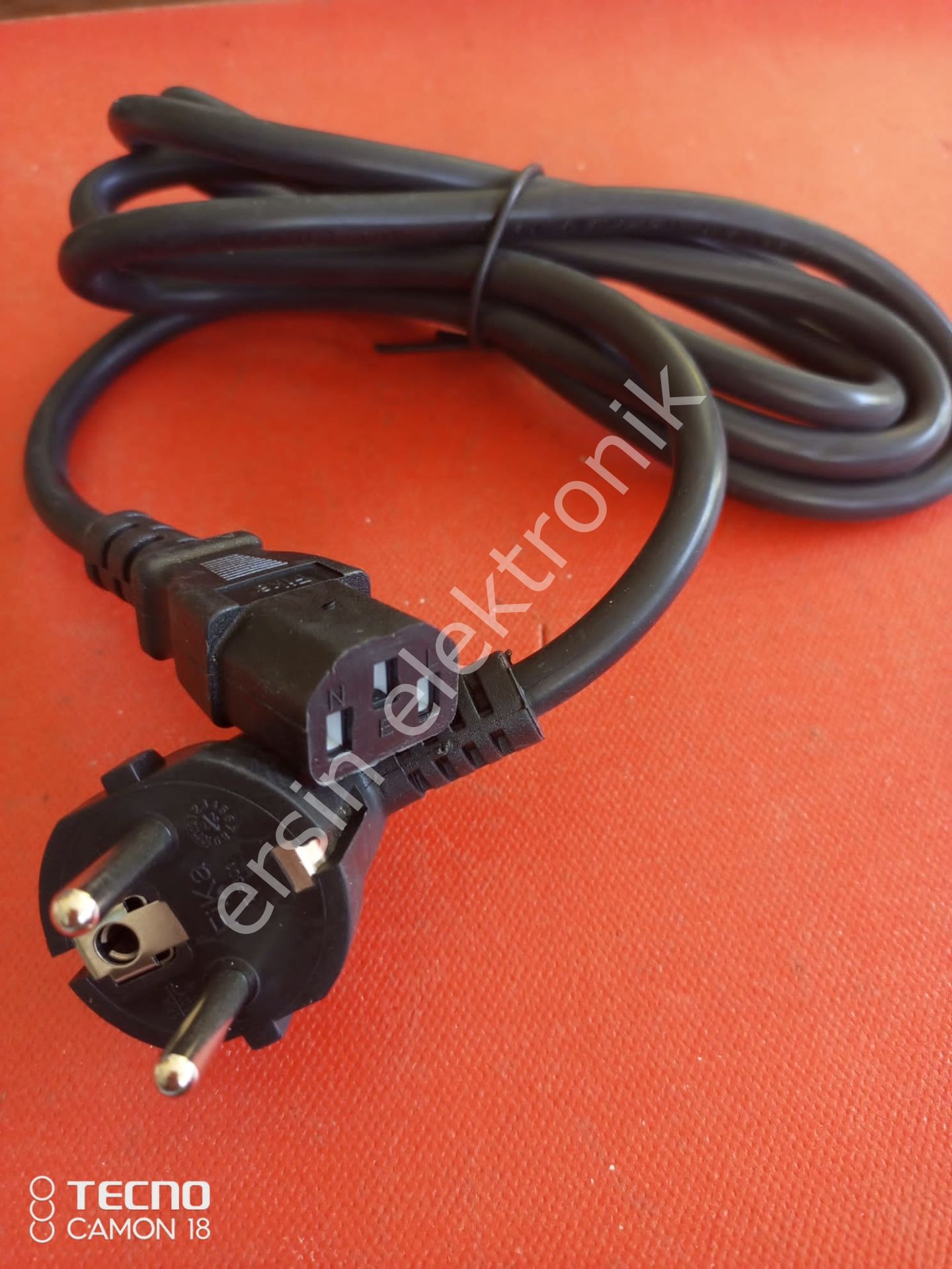 GÜÇ (POWER KABLOSU) ( 3X1.5MM   1.8 MT)   POWER KABLOSU (POWER CABLE (orjinal)