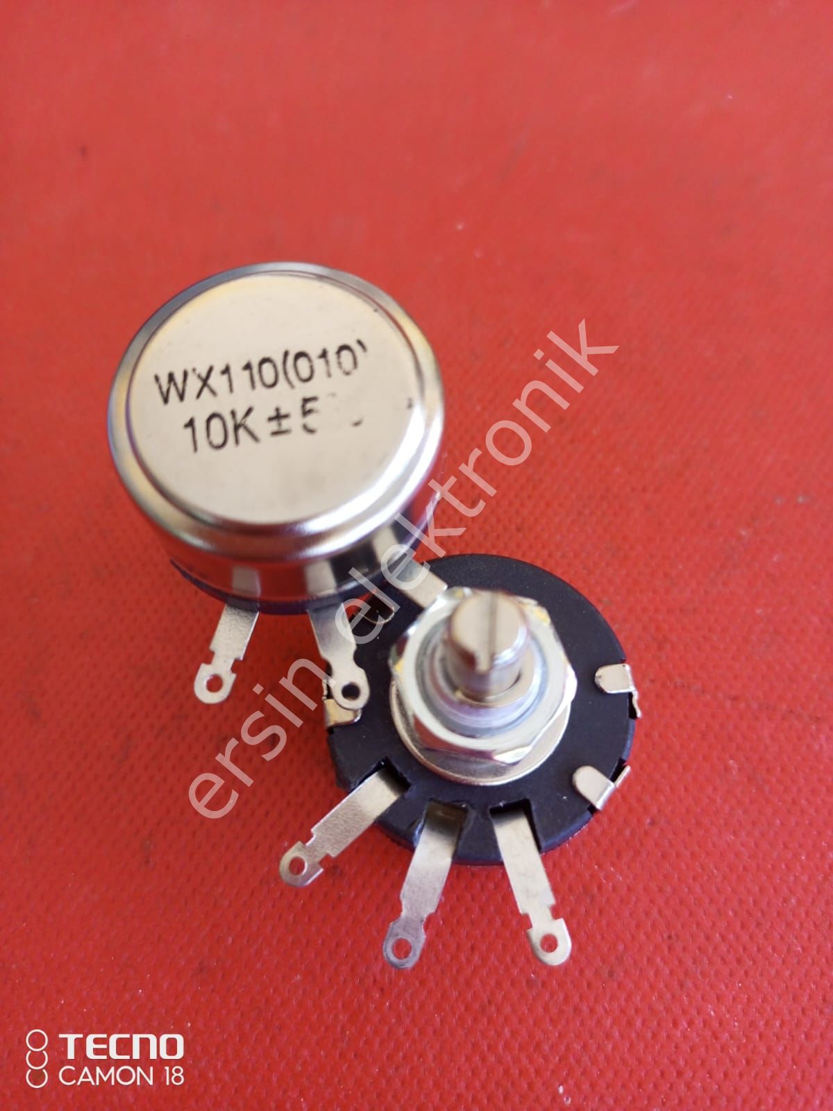 WX110 (010) 10K  3W Telli  pot (10K Potansiyometre +- 5%)