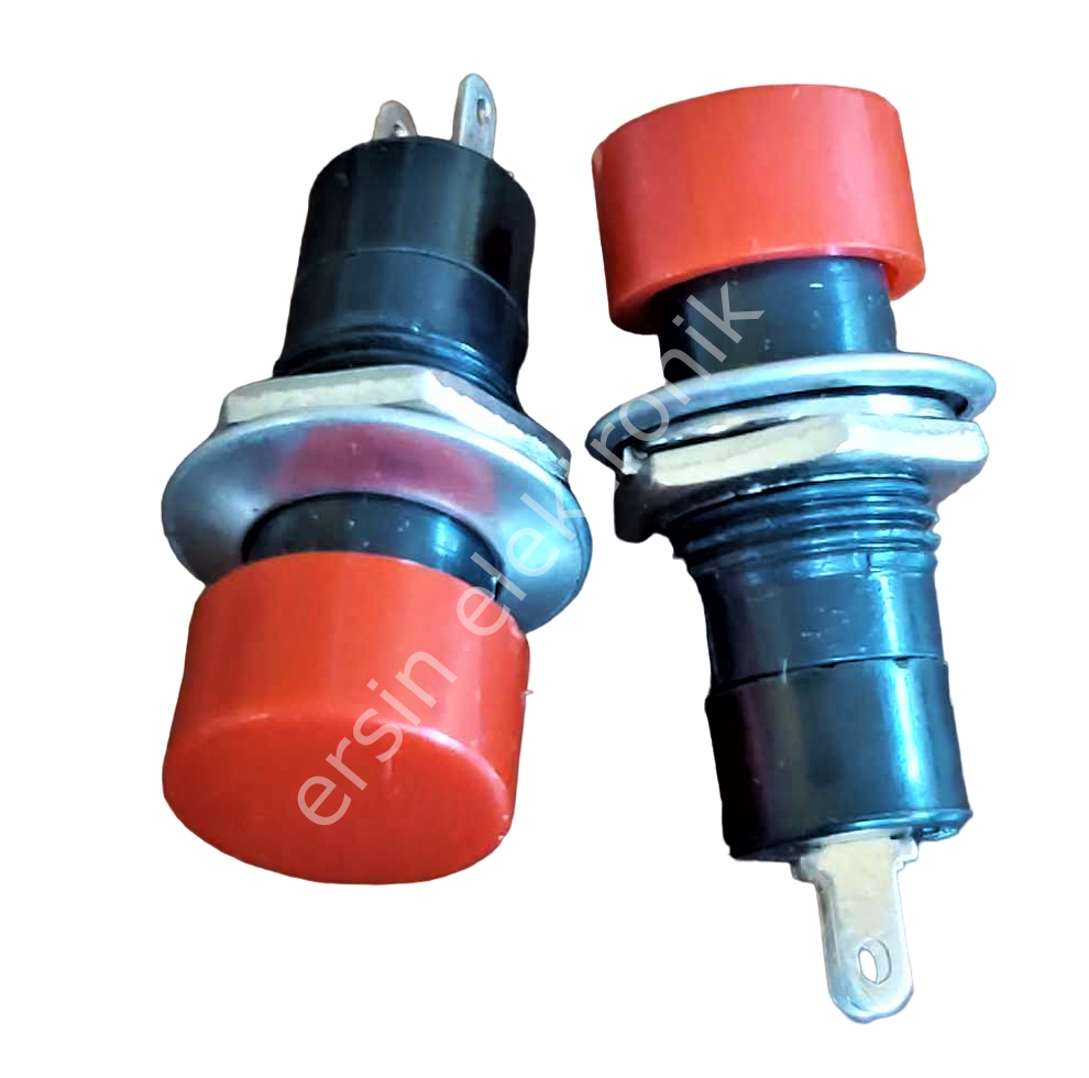 ANAHTAR ON-OFF 1A 250VAC ( Yuvarlak  Kırmızı)