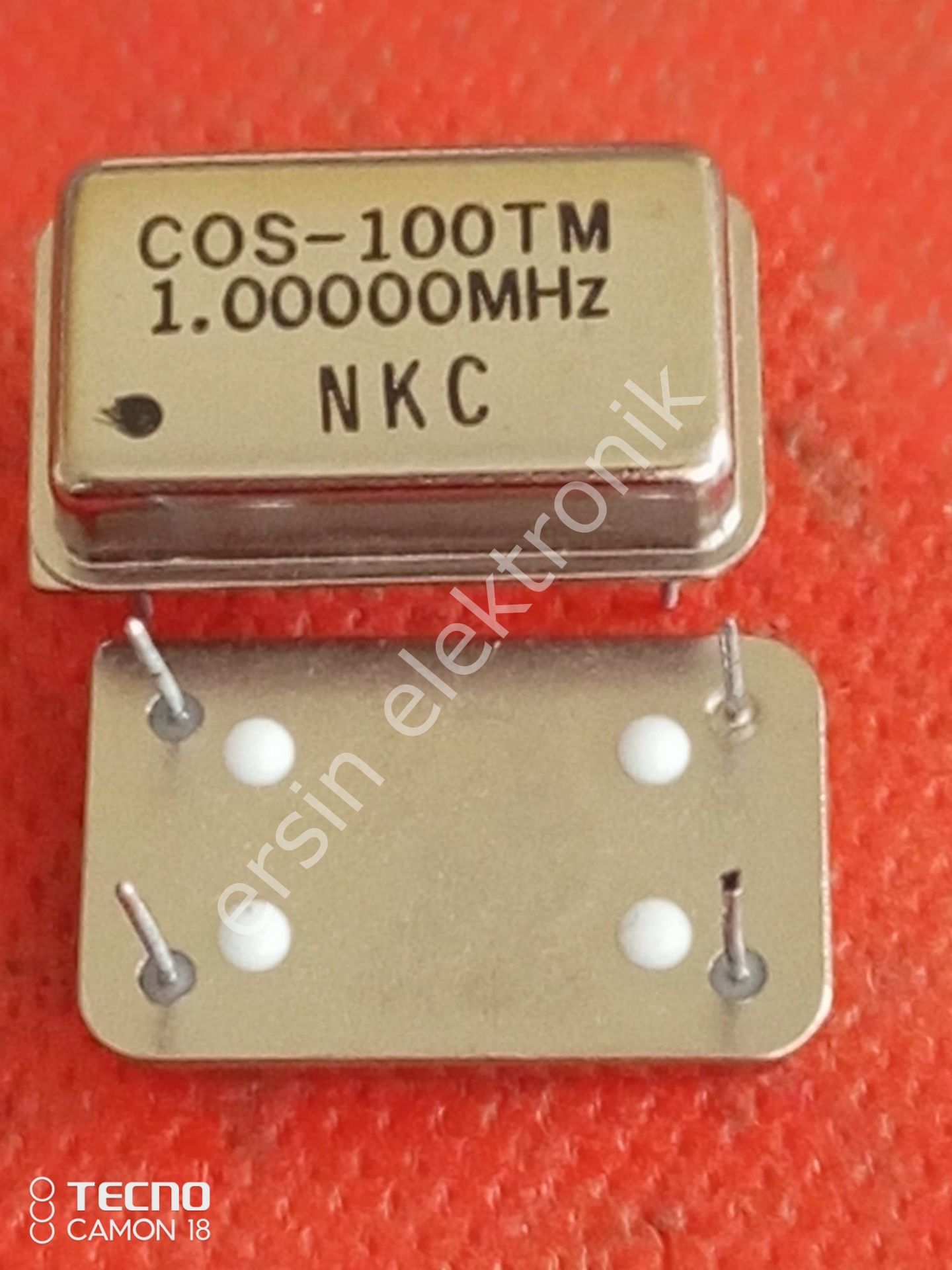 1.00000 MHZ  1.000mhz Osilator Kristal (1MHZ) (0RJİNAL) ÇOK HASSAS