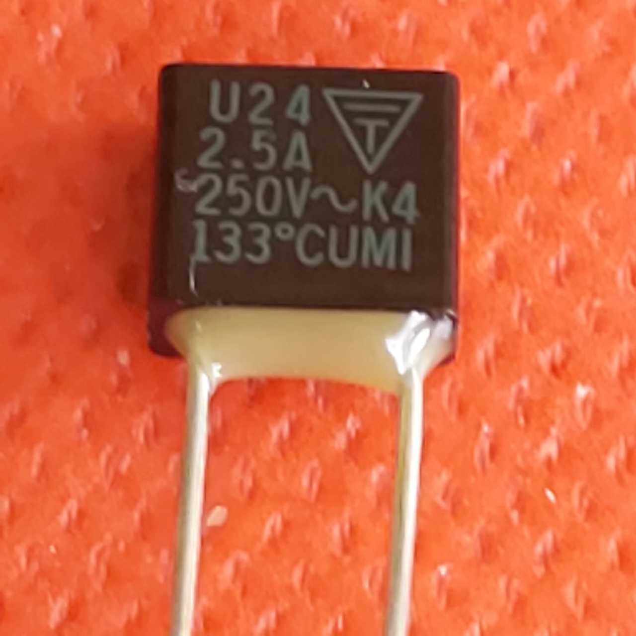 133  Derece 2.5A 250V AC Termik Sigorta