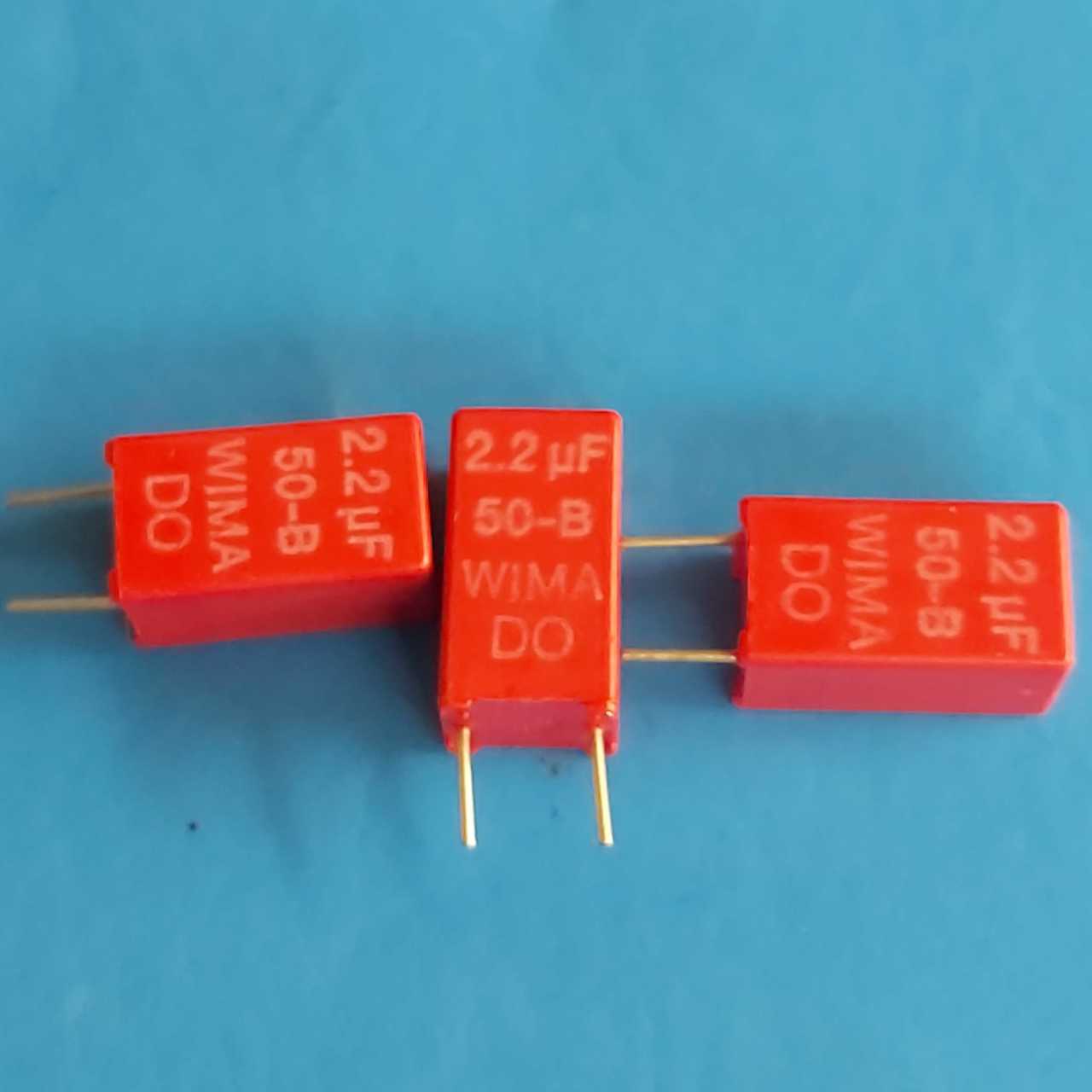 2.2uF 50V Polyester  Kondansatör (Bacak aralığı:5mm) (MKT K) WIMA