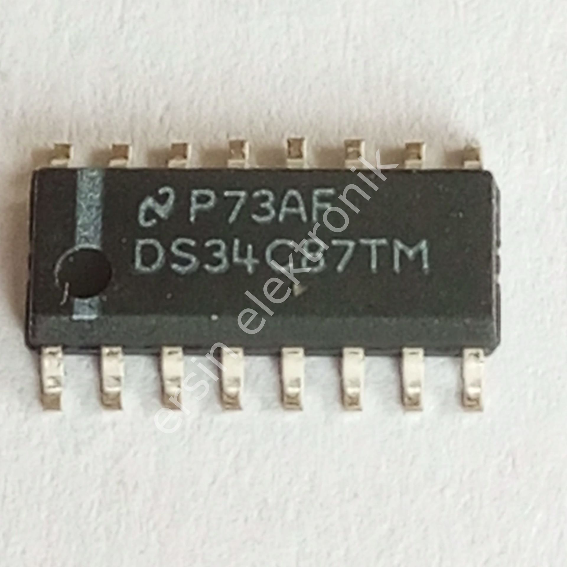 DS34C87TM SMD (MC34C87) CMOS Quad TRI-STATE Differential Line Driver ( Orjinal )