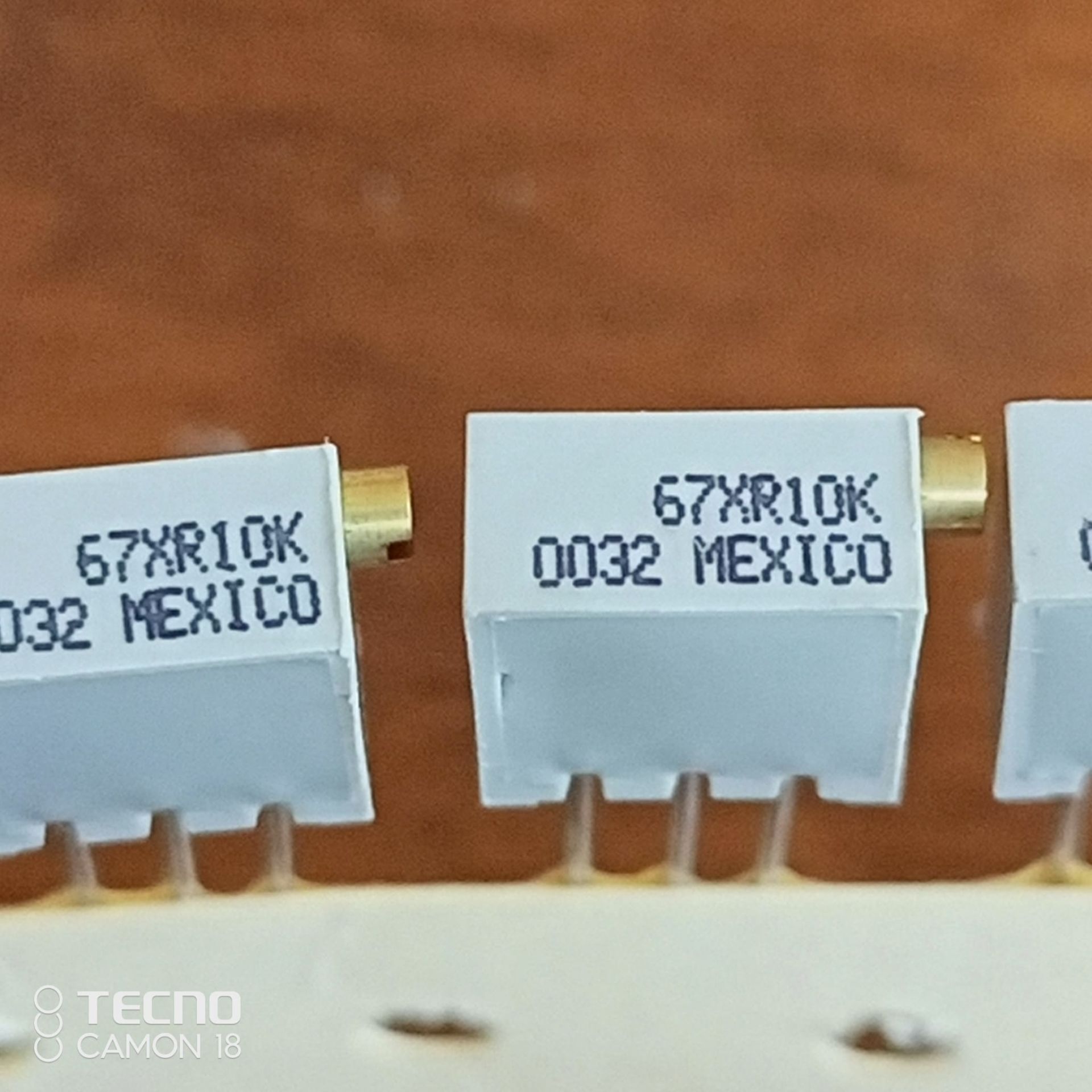 10K Trimpot (3296) Dik Çok Turlu Yandan Ayarlı